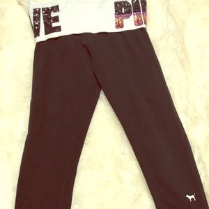 Victoria secret pink yoga capris